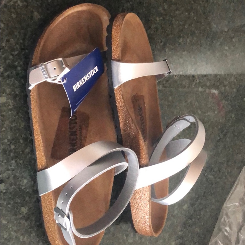 Birkenstock Daloa Sandal Silver Women's Size 8